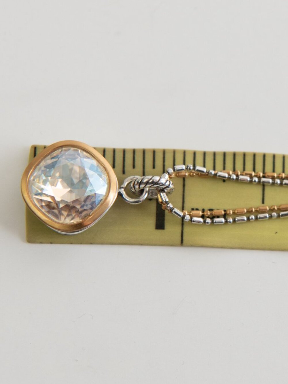 Brighton Venusian Necklace Clear Swarovski Crystal Double Strand Gold Silver - Picture 8 of 8